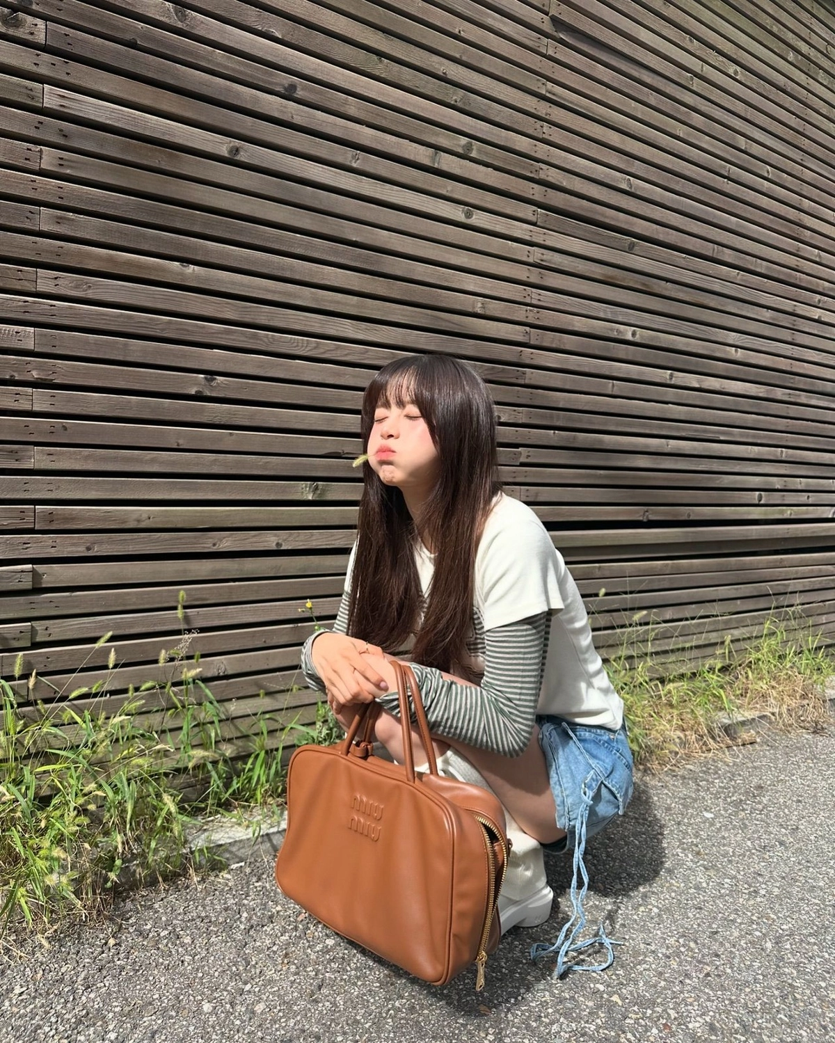 츄, 뿌잉하면서 만든 귀여운 '여친짤'…러블리 무드 폭발