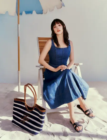 jisoo denim dress blue denim dress (blackpink jisoo), Women's Fashion, Dresses & Sets, Dresses on Carousell