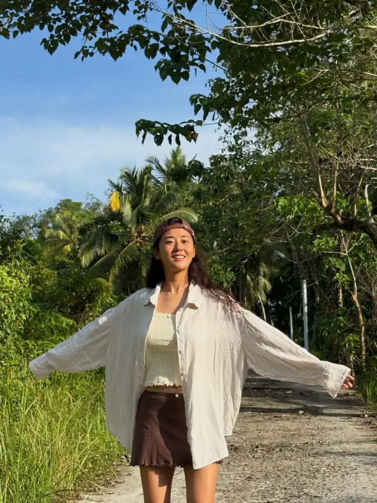 Brown Cap & Mini Skirt
